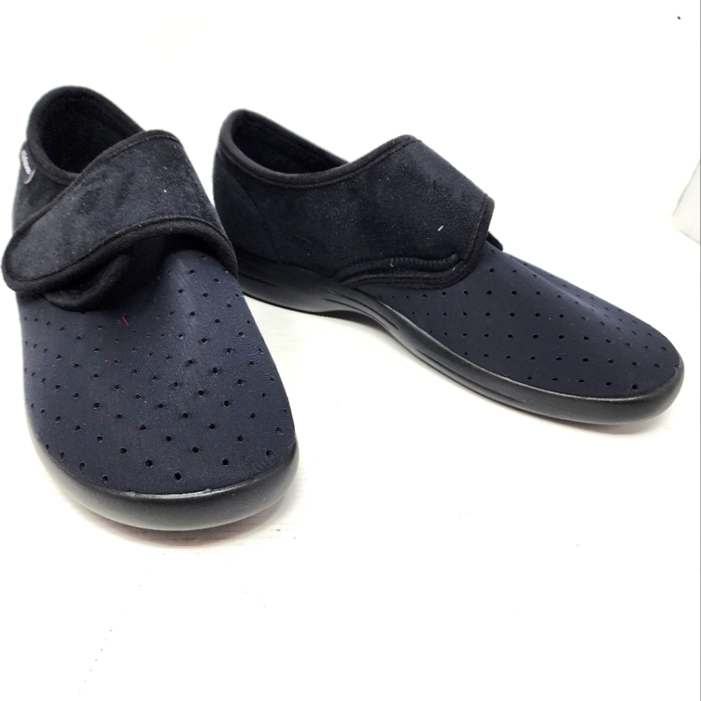 New Schawos Comfort Shoe Black Orthopedic Stretch Diabetic‎ Shoe Size 11.5